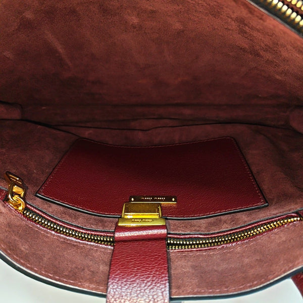 Calfskin Shoulder Bag Red