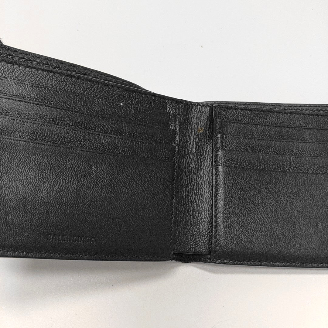 Cash Calfskin Black Wallet