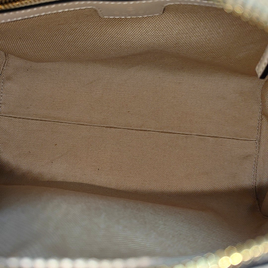 Ophidia Small Monogram Denim Beige