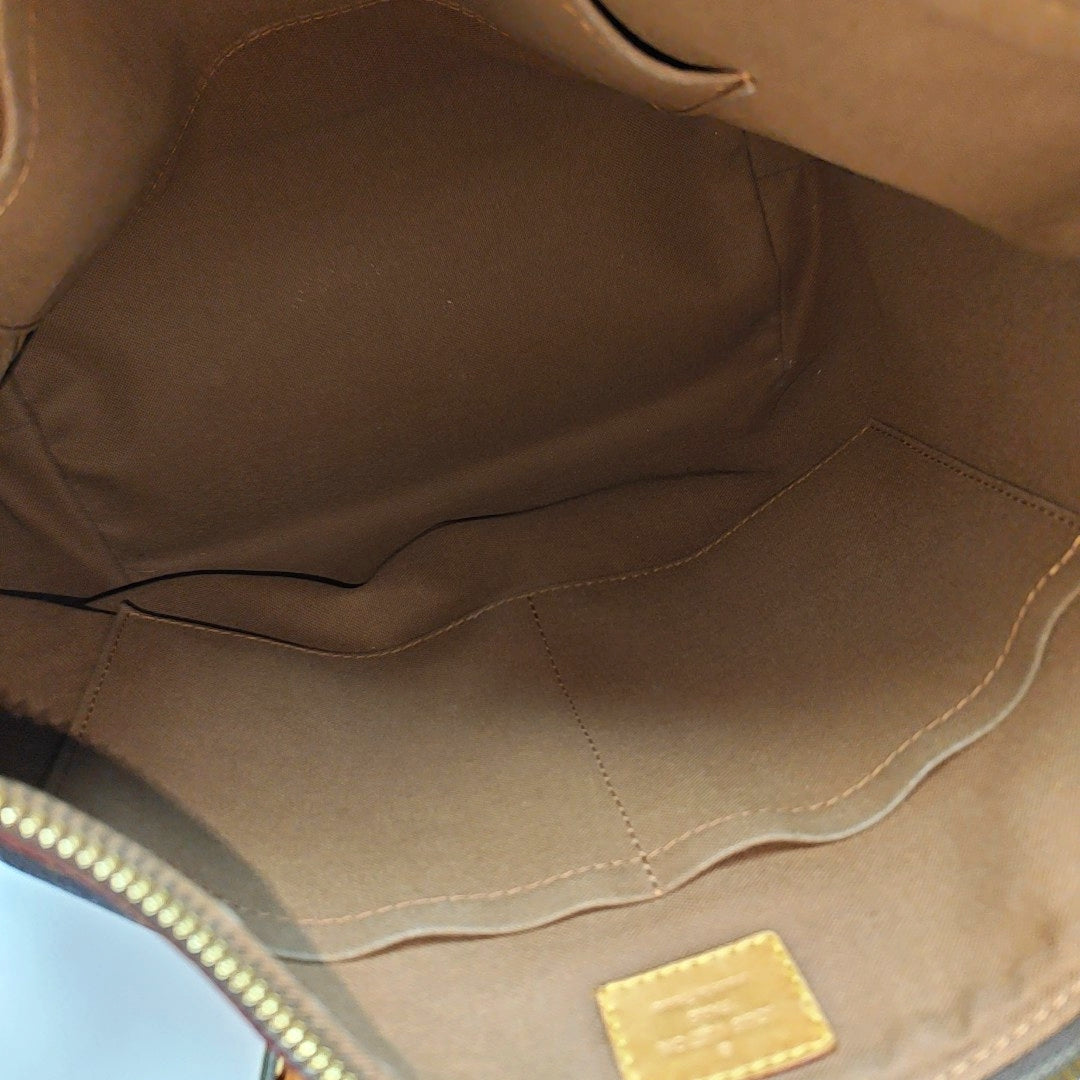 PALERMO PM Monogram Coated Canvas Brown