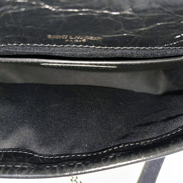 NIKI Small Chevron Calfskin Black