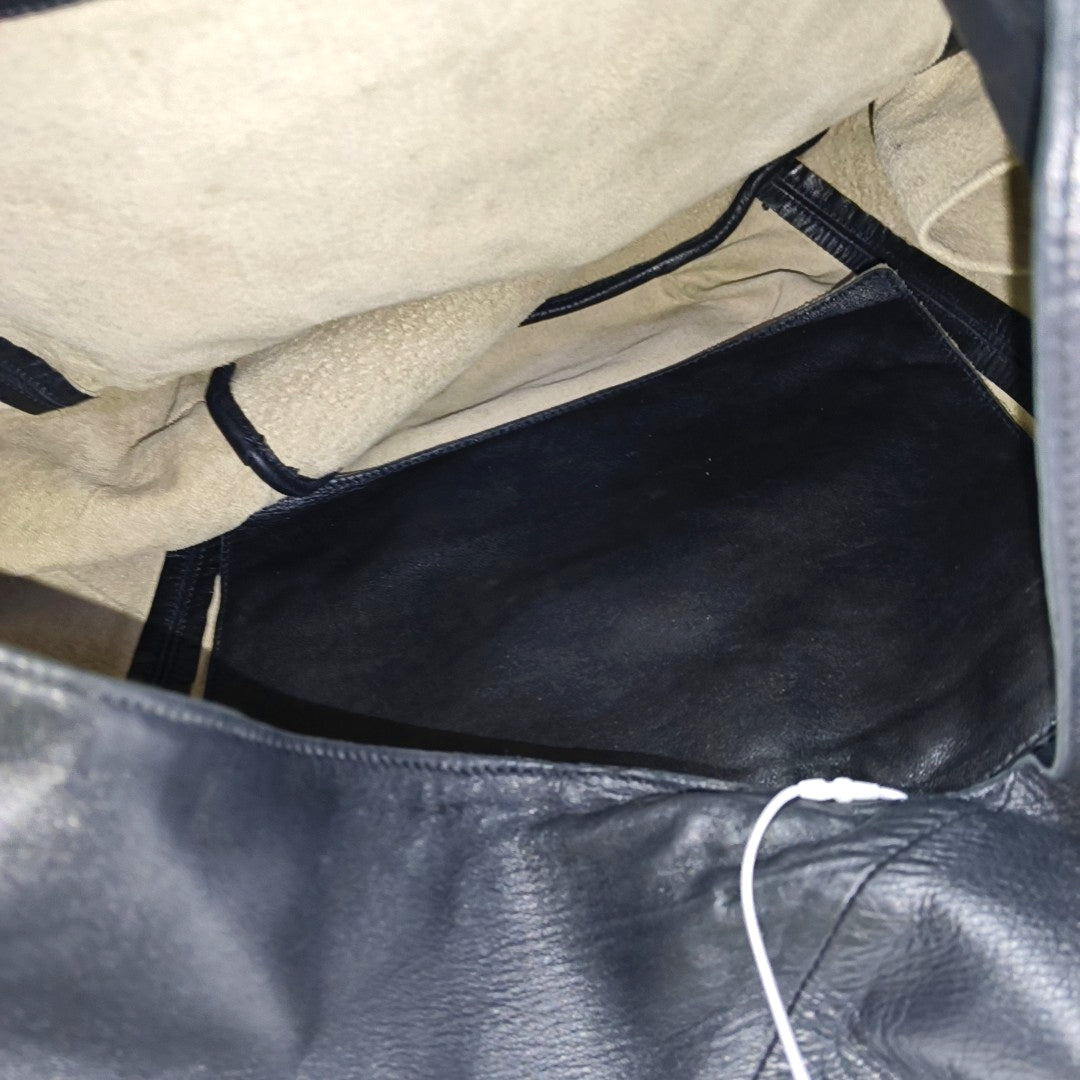 Calfskin Shoulder Bag Black