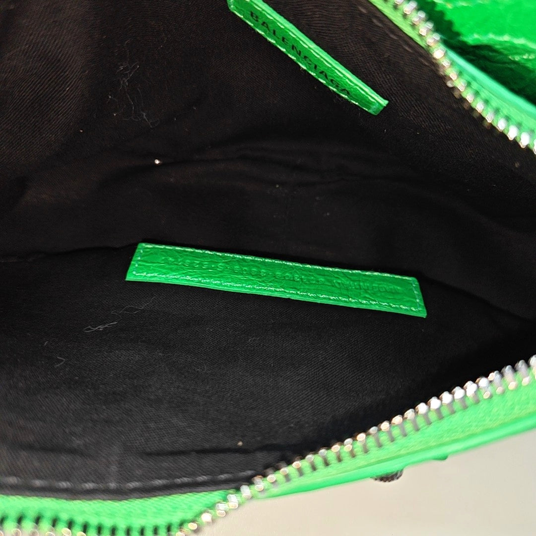Le Cagole Mini Lambskin Green