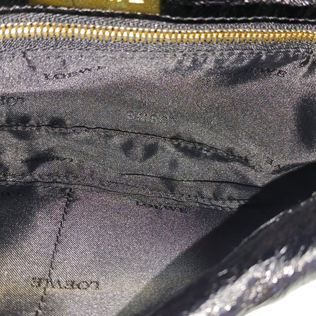 Calfskin Clutch Black