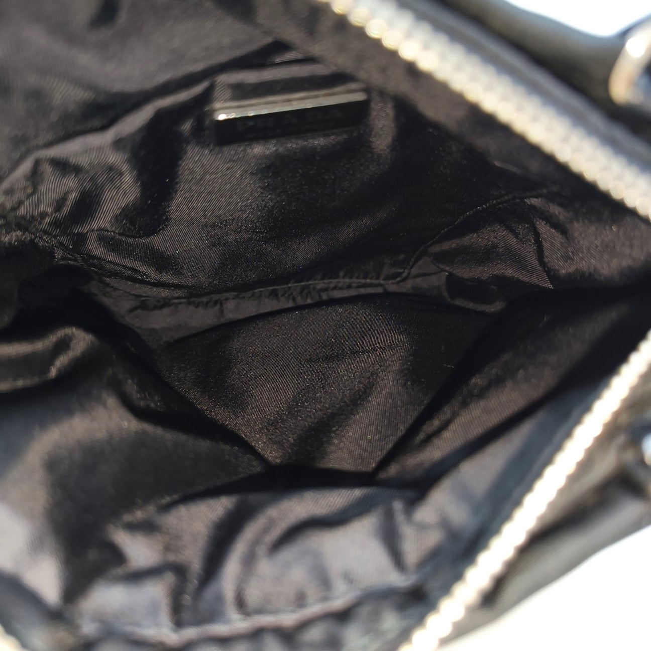 Nylon Shoulder Bag Black