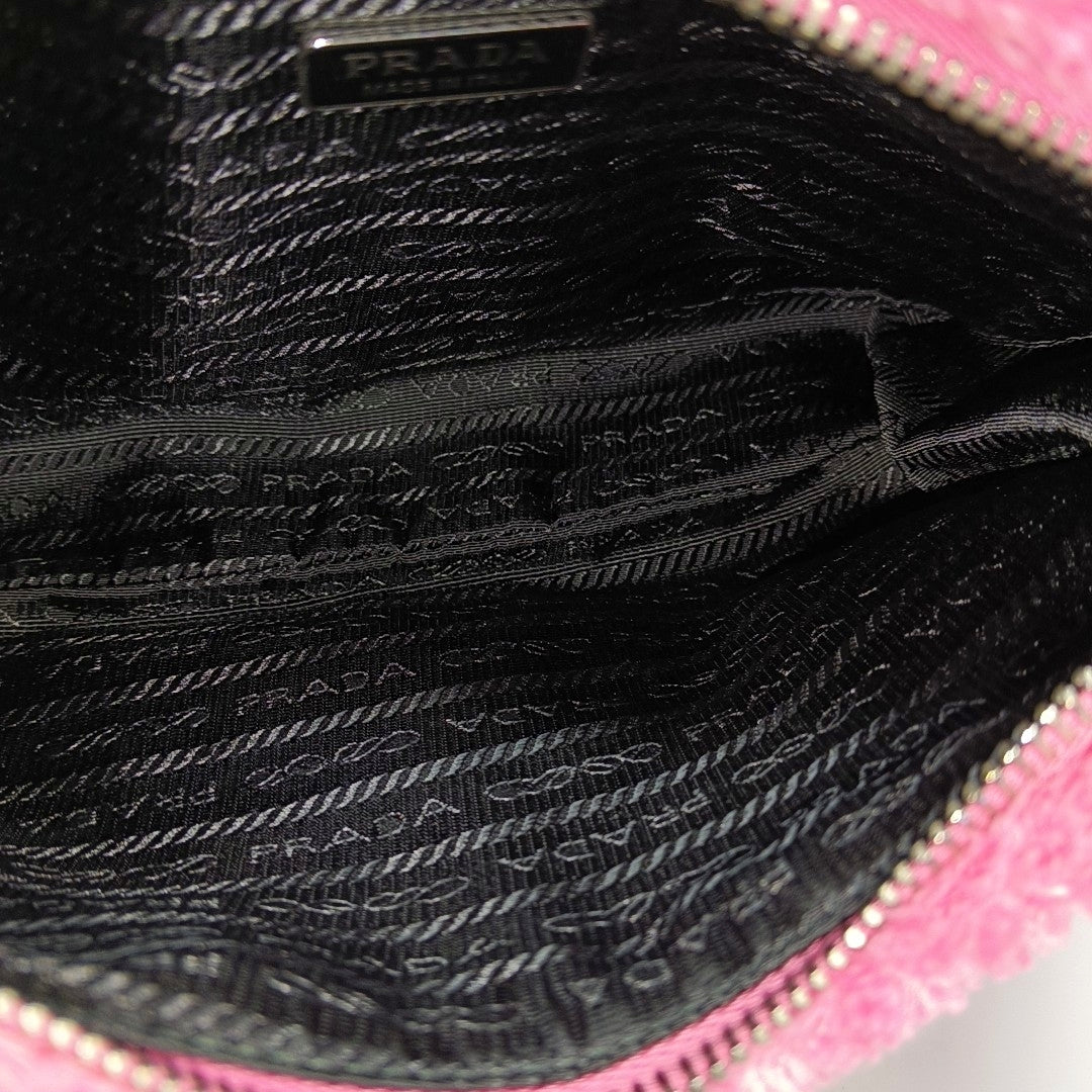 Authenticated pre-owned  Re-Edition2000 Mini Fabric Pink - Top Handle Bag at Looply