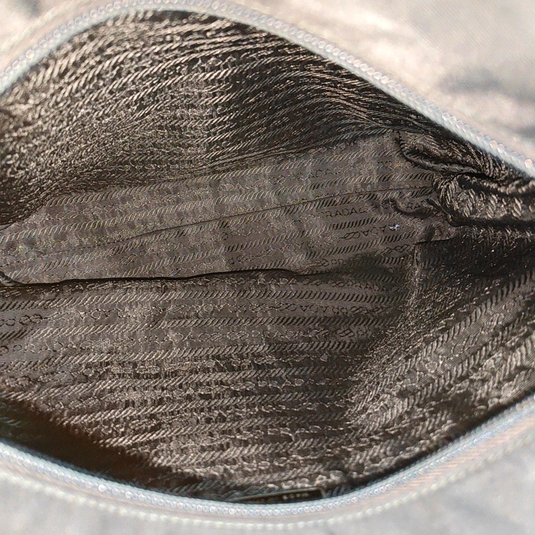 Nylon Top Handle Bag Black