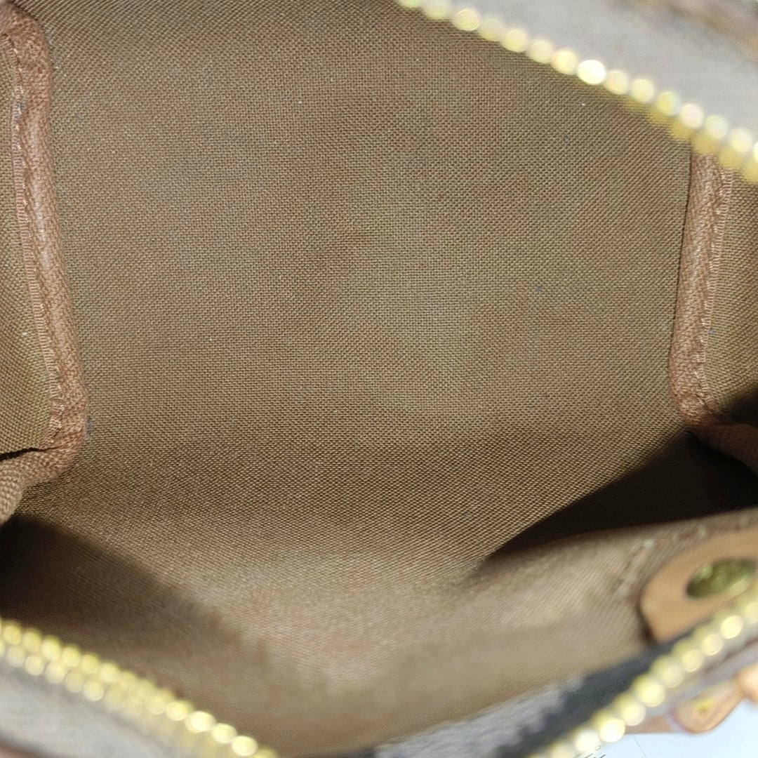 SPEEDY Nano Monogram Coated Canvas Brown