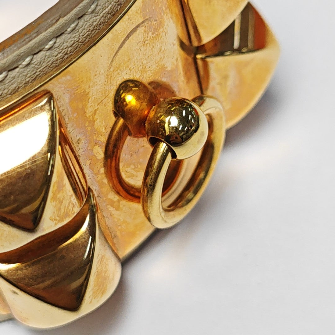 Collier De Chien Leather White Bracelet