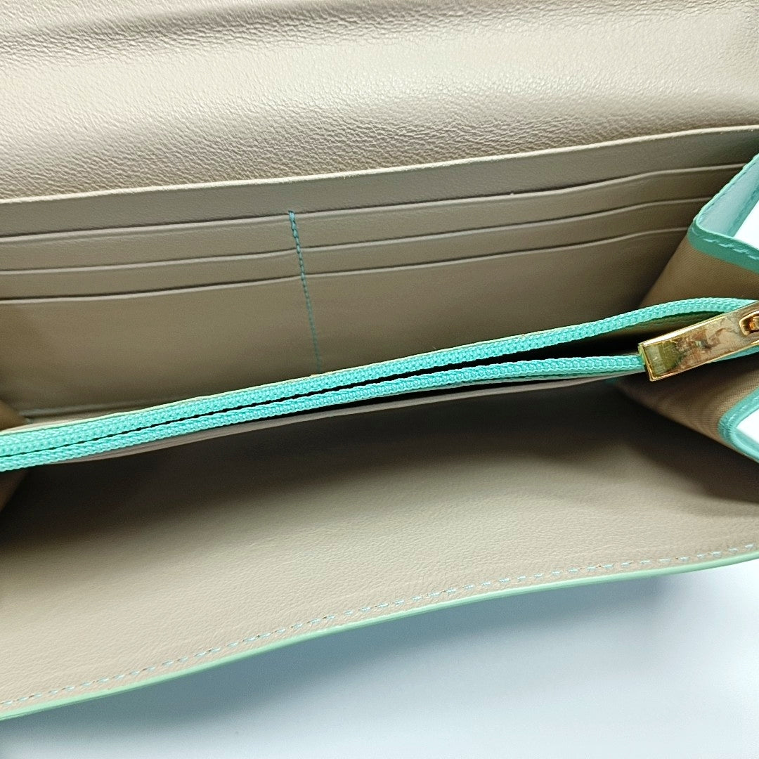 Calfskin Wallet Blue