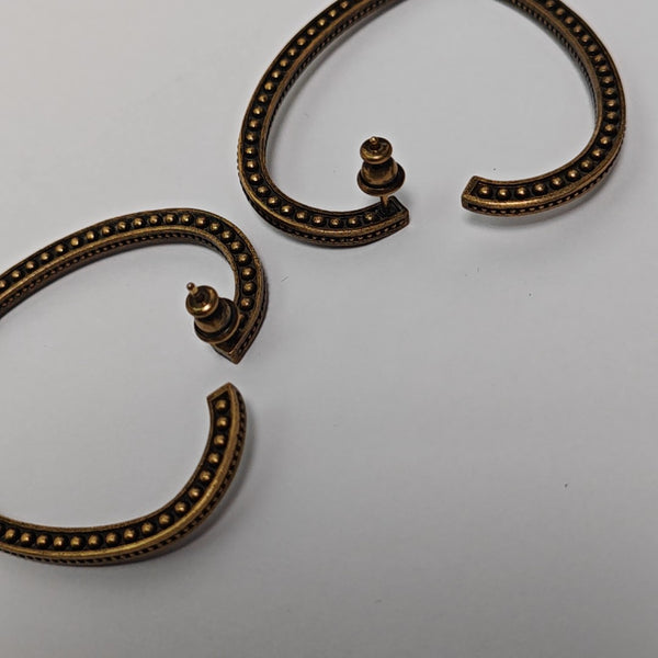 Metal Gold Stud Earrings