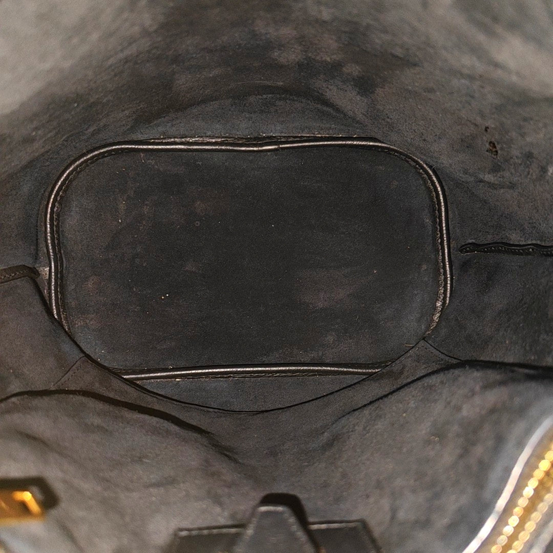 Calfskin Shoulder Bag Black