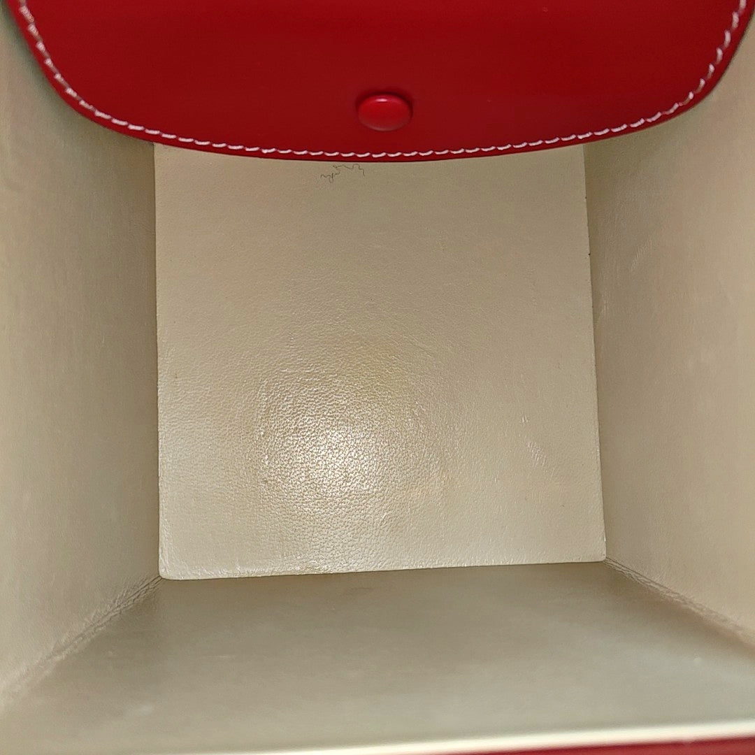 Calfskin Top Handle Bag Red