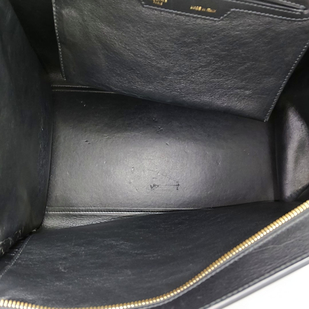 TRAPEZE Medium Calfskin Black