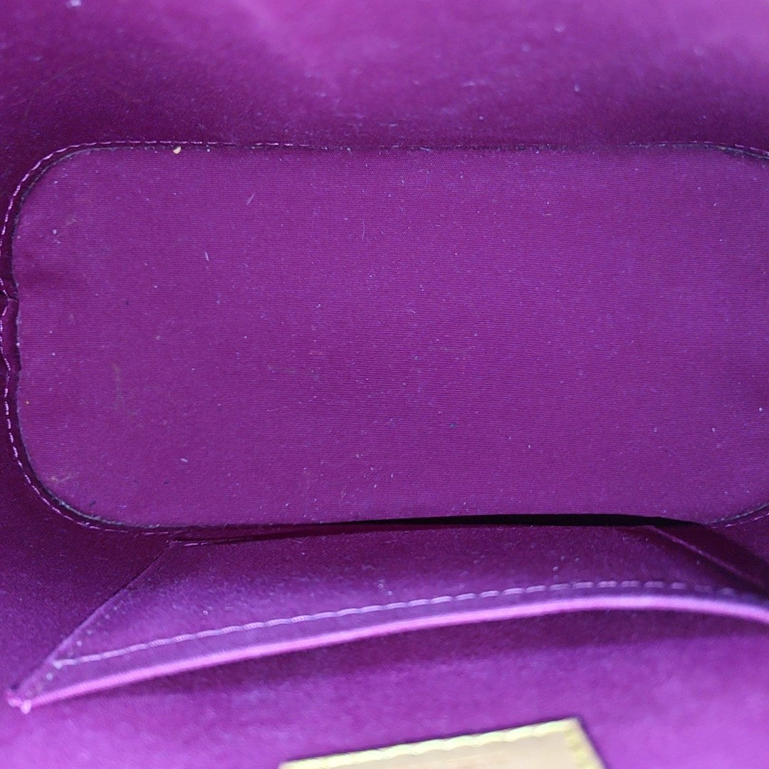 ALMA BB Monogram Patent Leather Red