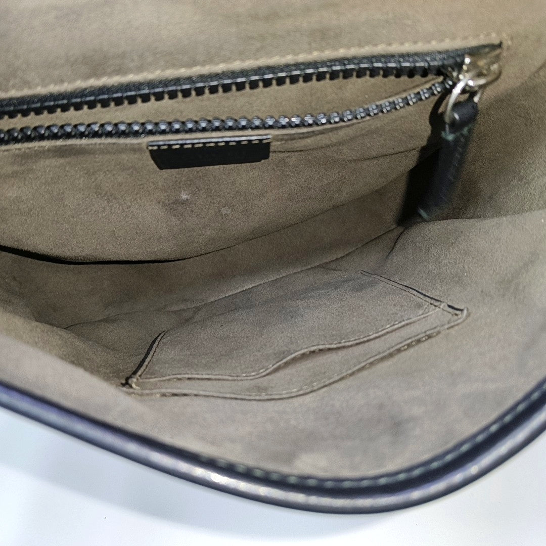 Monogram Coated Canvas Shoulder Bag Beige
