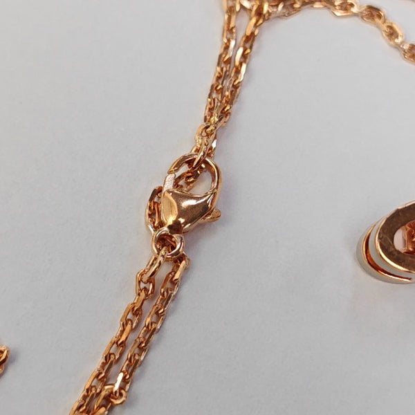 Pop H Metal Rose Gold Necklace