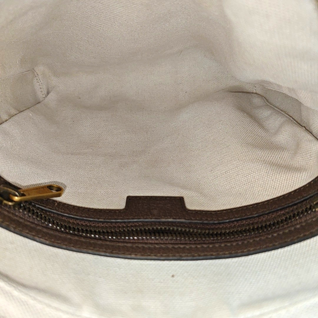 Ophidia Small Monogram Coated Canvas Beige