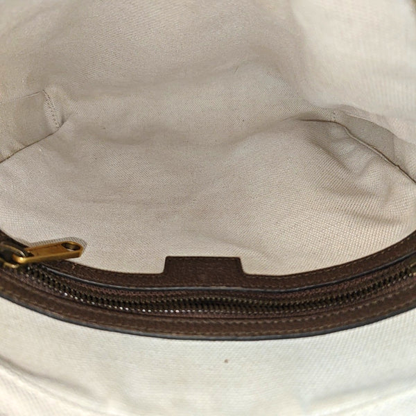 Ophidia Small Monogram Coated Canvas Beige