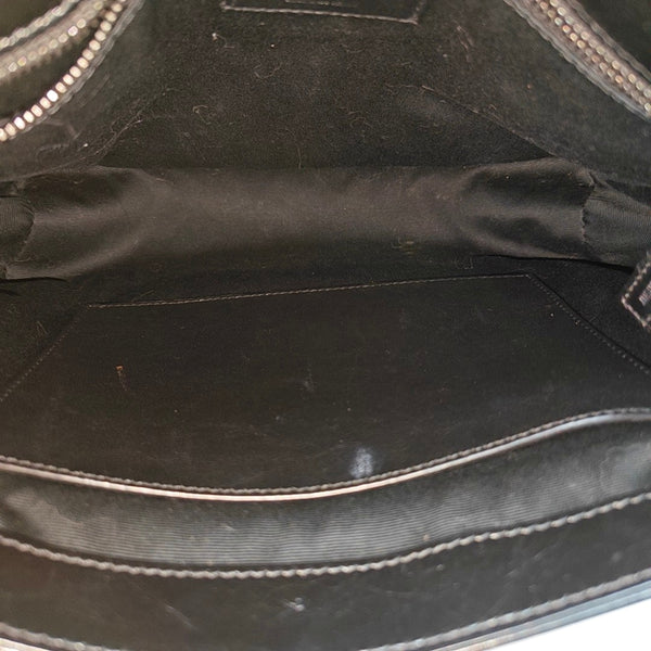 NIKI Medium Chevron Calfskin Black