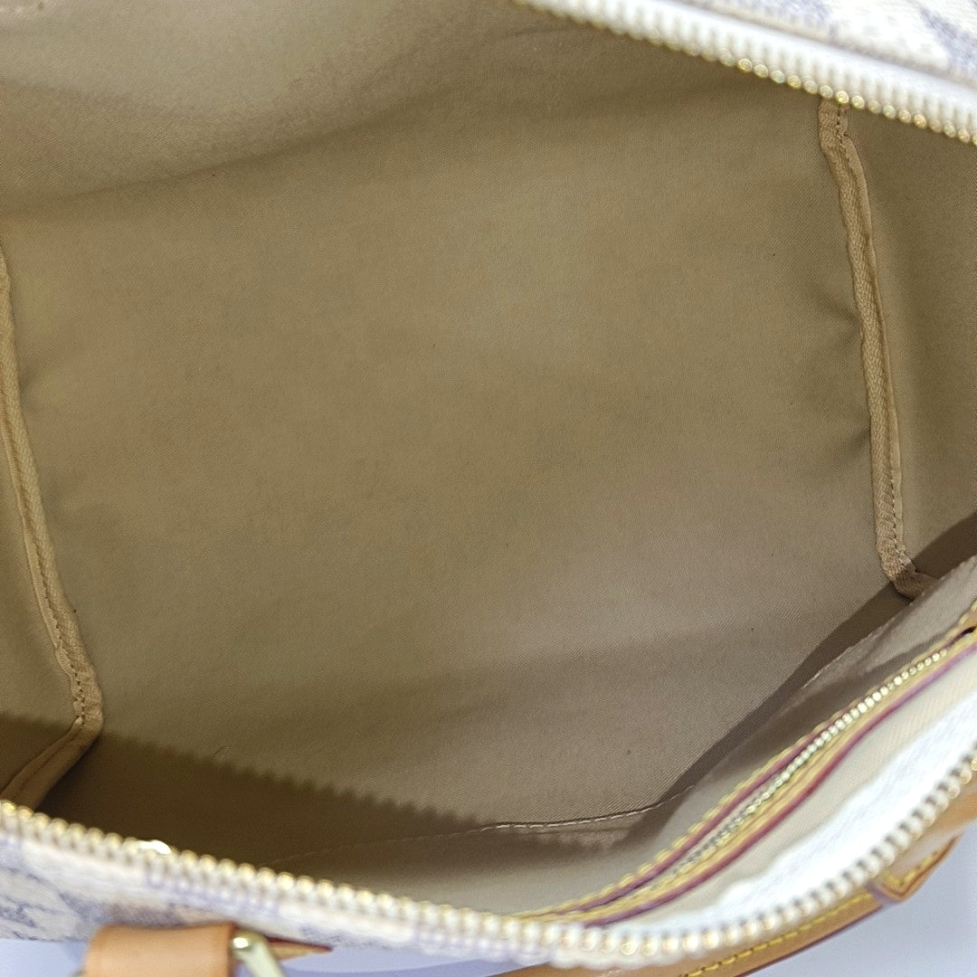 SPEEDY 30 Damier Azur Coated Canvas White
