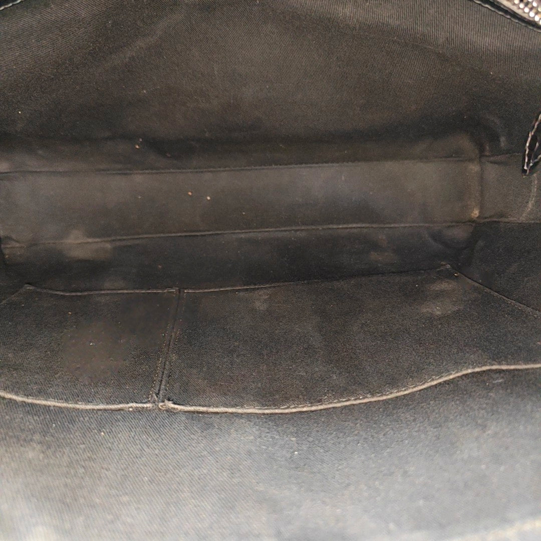 Calfskin Top Handle Bag Black