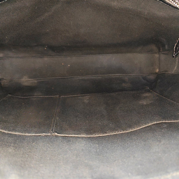 Calfskin Top Handle Bag Black