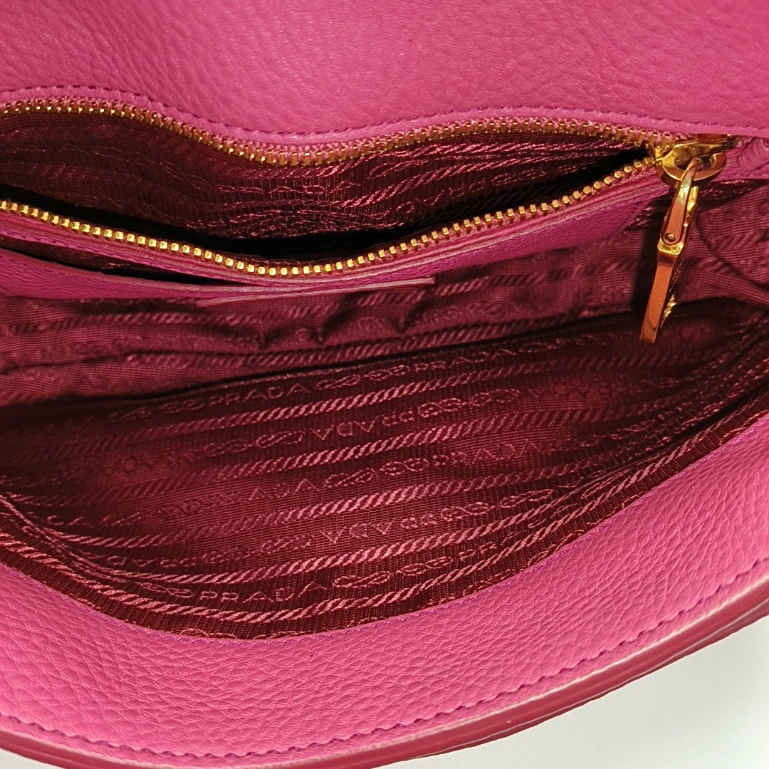 Calfskin Shoulder Bag Red