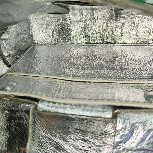 Cassette Mini Calfskin Silver