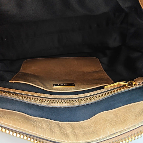 Shoulder Strap Calfskin Beige