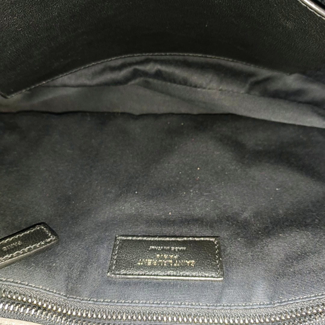 NIKI Medium Chevron Calfskin Gray