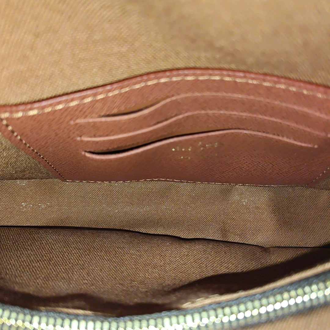 IVY Monogram Coated Canvas Brown