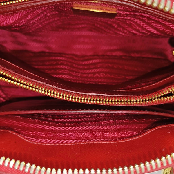 Promenade Small Saffiano Calfskin Red