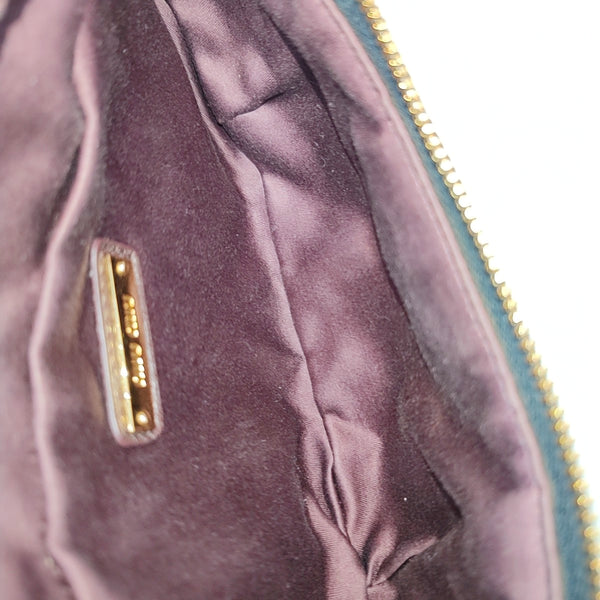 Two-Tone Waist Bag Quilted Velvet Red