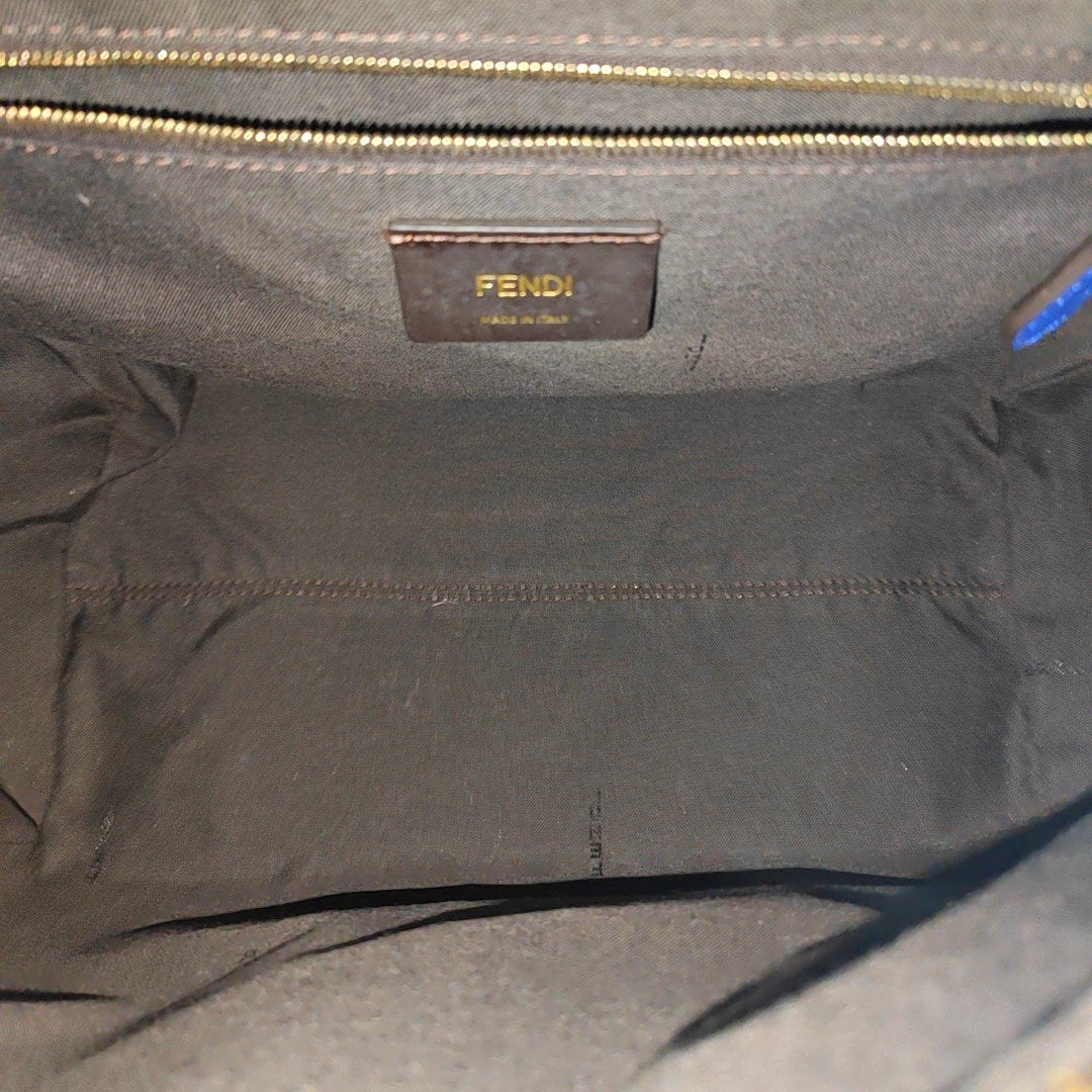 Calfskin Shoulder Bag Blue