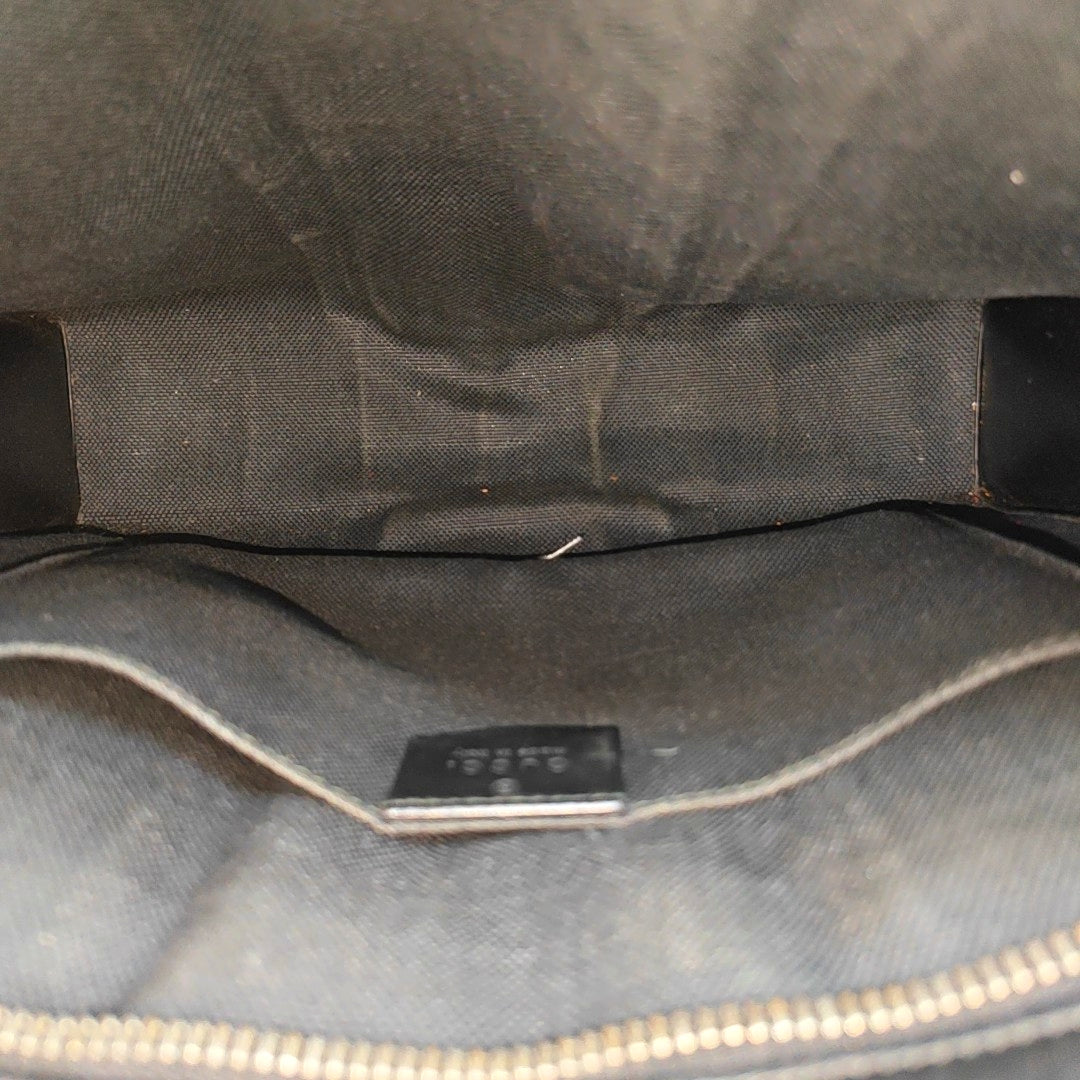 GG Supreme Monogram Coated Canvas Gray