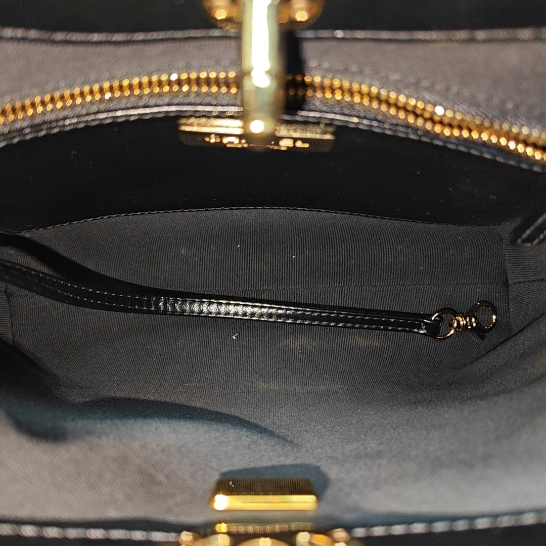 CHANEL 31 Mini Quilted Calfskin Black