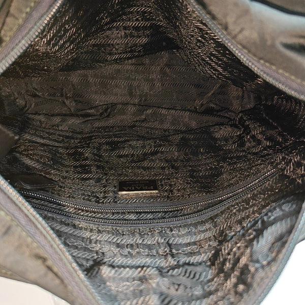 Nylon Shoulder Bag Black