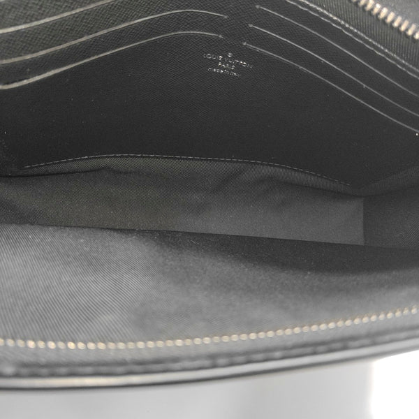 Pochette Voyag MM Monogram Coated Canvas Black