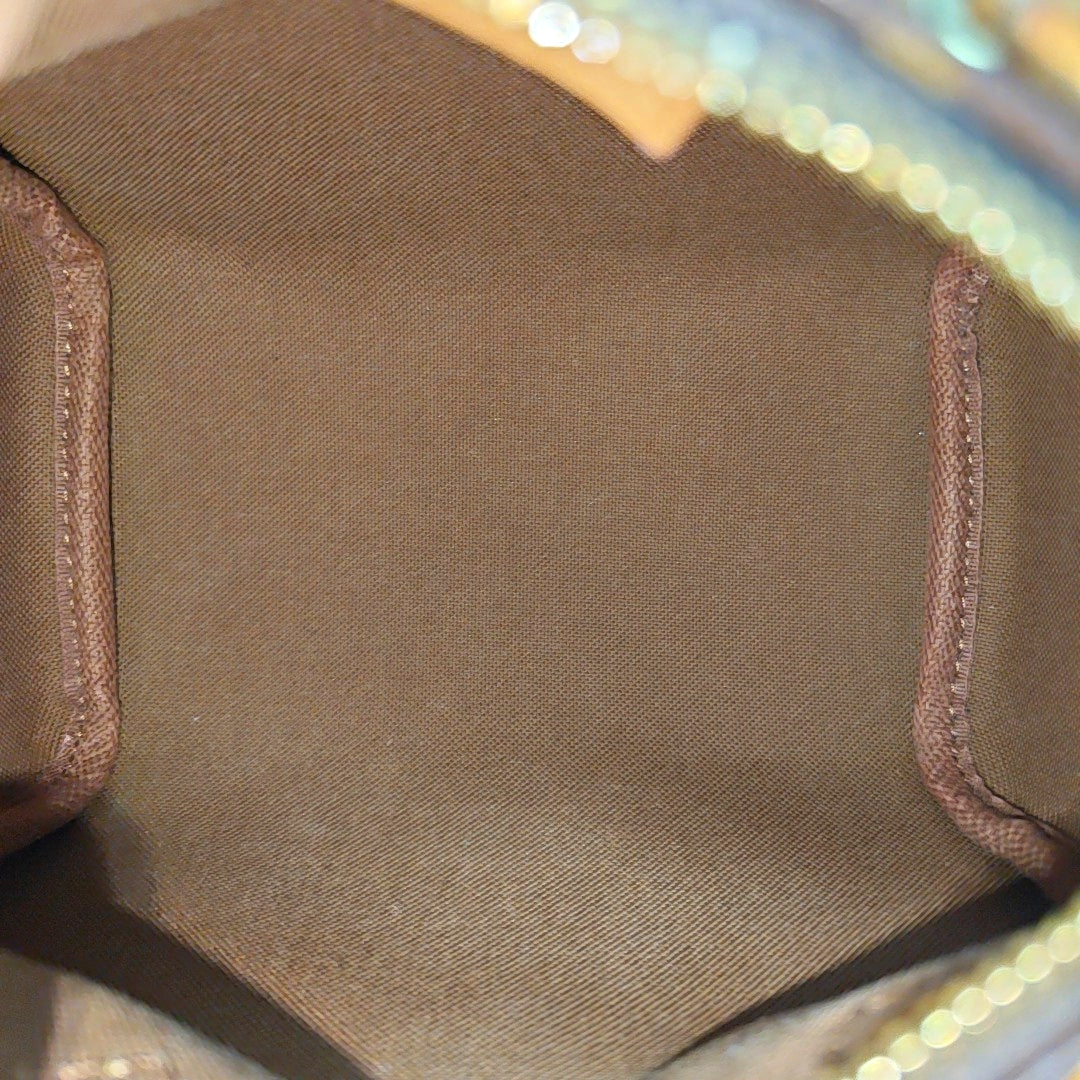 SPEEDY Nano Monogram Coated Canvas Brown
