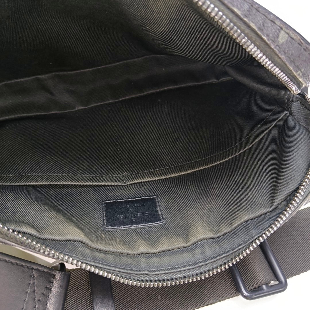 ALPHA Monogram Coated Canvas Gray