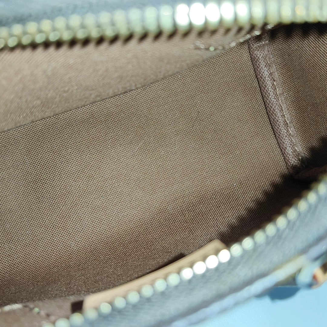 SPEEDY Nano Monogram Coated Canvas Brown