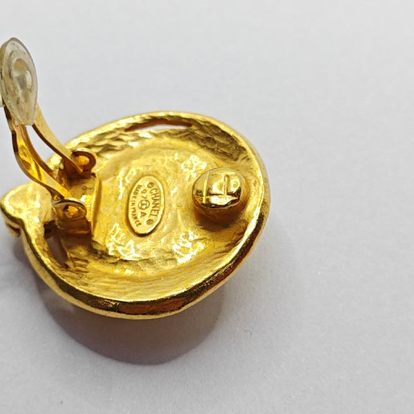 Metal Gold Clip On Earrings