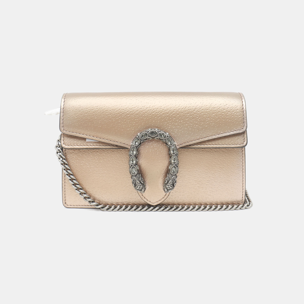 Authenticated pre-owned  Dionysus Super Mini Calfskin Beige - Shoulder Bag at Looply