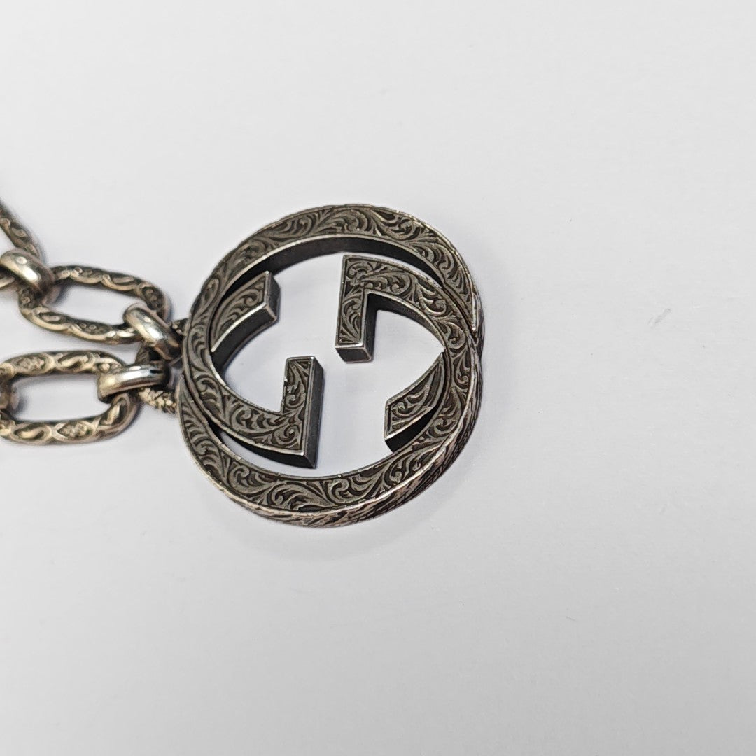 Interlocking G 925 Sterling Silver Necklace