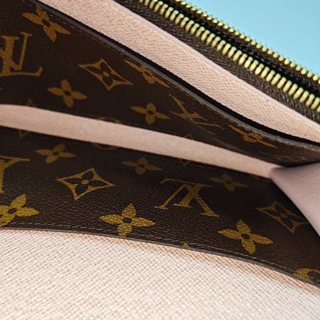 EMILIE Monogram Coated Canvas Brown