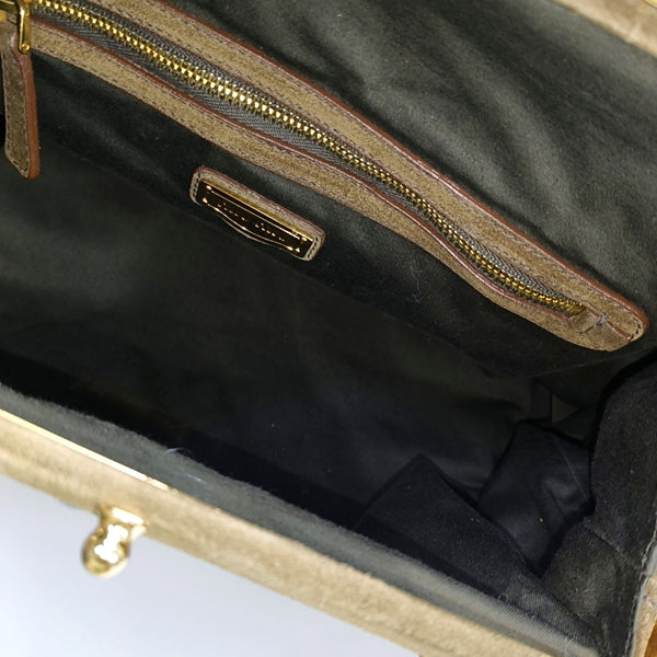 Suede Shoulder Bag Brown