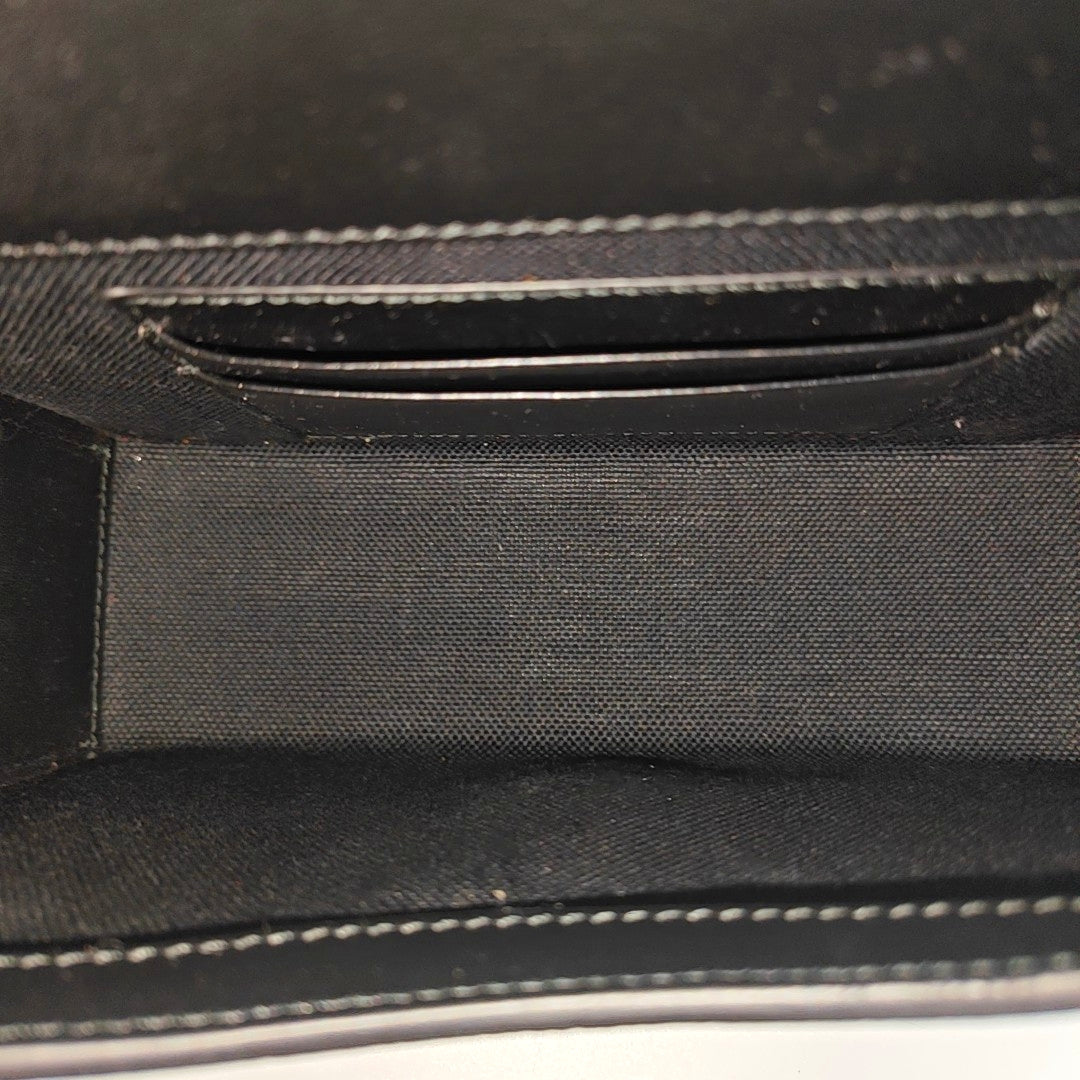 Horsebit 1955 Mini Monogram Coated Canvas Black