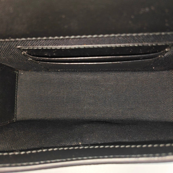 Horsebit 1955 Mini Monogram Coated Canvas Black
