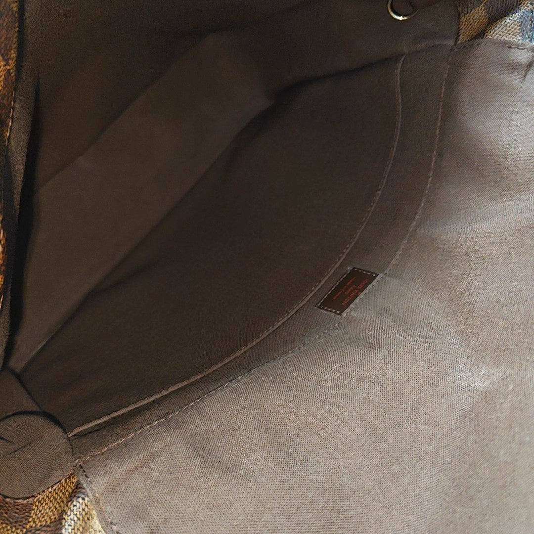 BASTILLE Damier Ebene Coated Canvas Brown